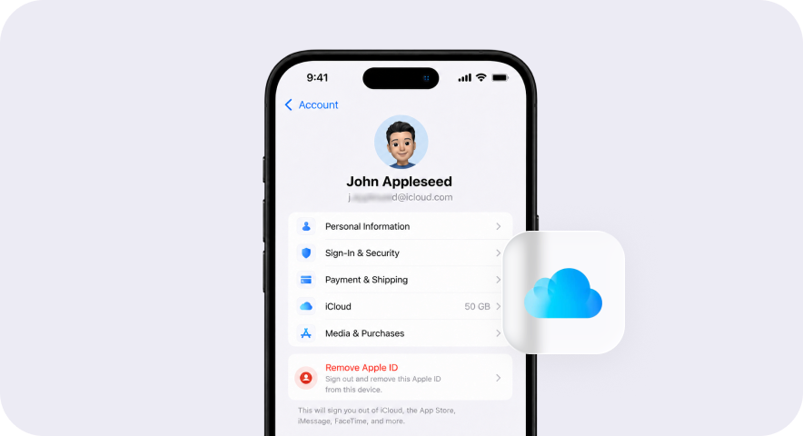 Apple ID removal