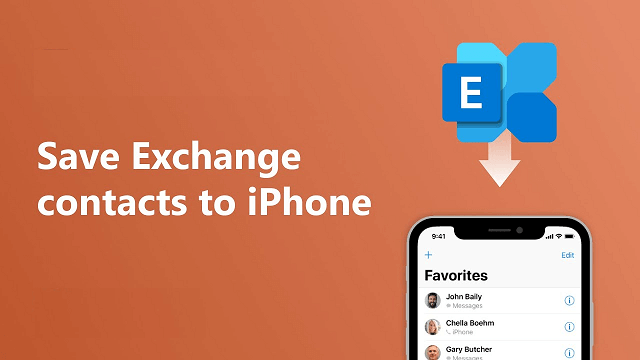 How To Save Exchange Contacts To IPhone Memory