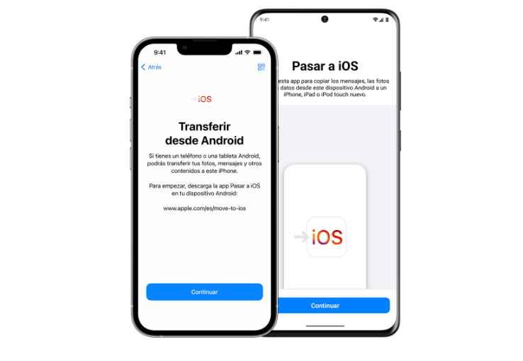 Trasladar contenido de Android a iPhone, iPad o iPod touch